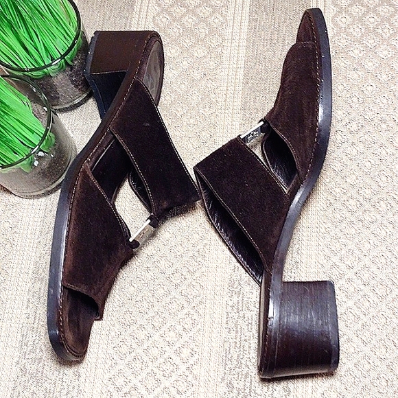 Calvin Klein Double Band Suede Logo Sandals - Picture 3 of 14